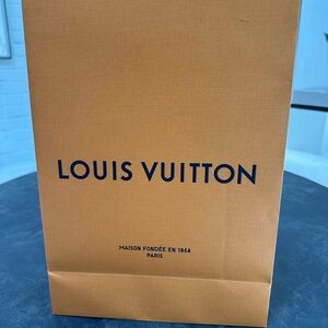 Authentic Louis Vuitton Orange Gift Bag
